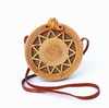 Round straw bag