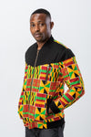 African print bomber jacket for men